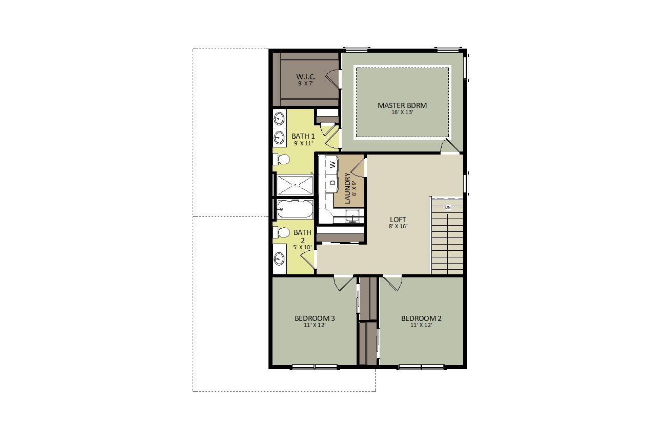 Edison Second Floor Floor Plan